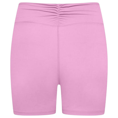 Pink - Back - Gym King Womens-Ladies Scrunch Slim Shorts