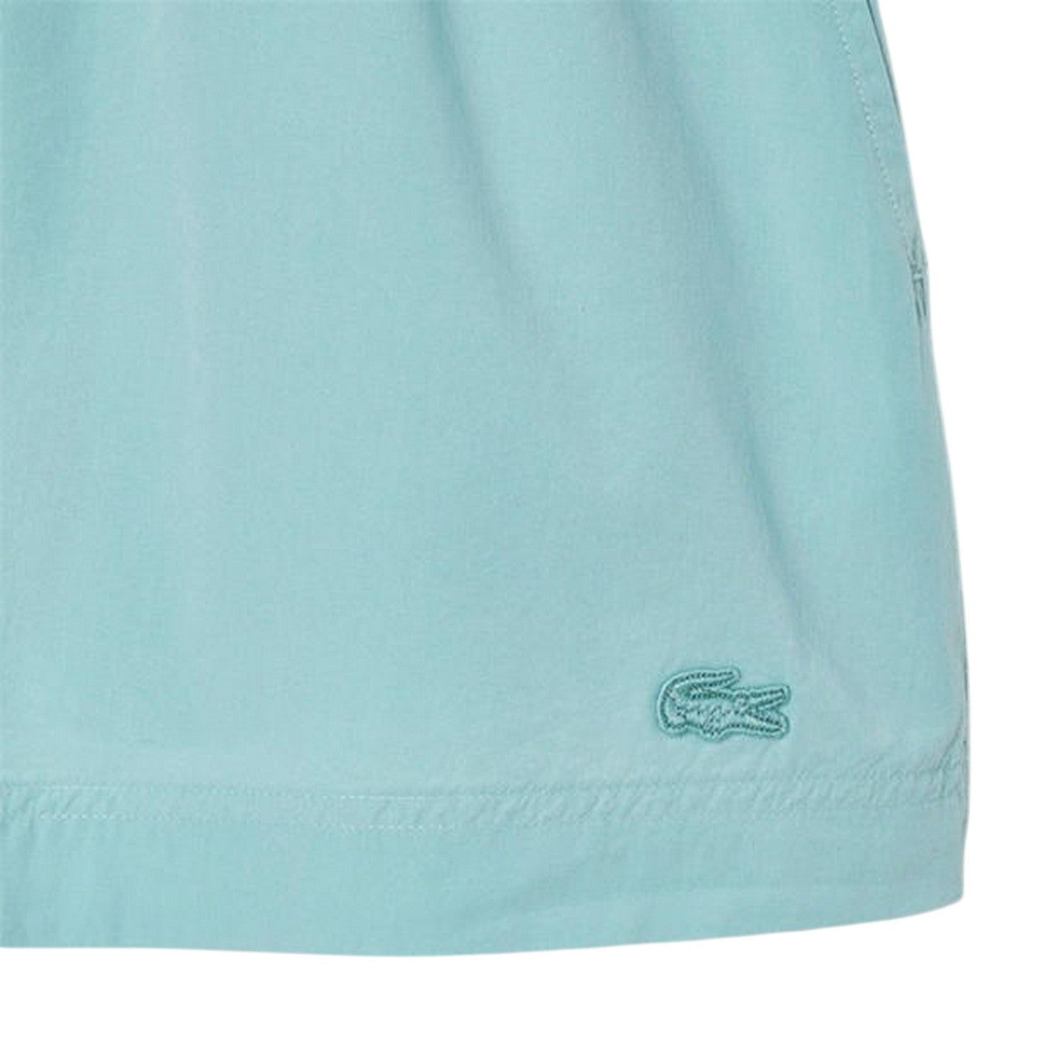 Blue - Back - Lacoste Womens-Ladies Fleece Logo Shorts