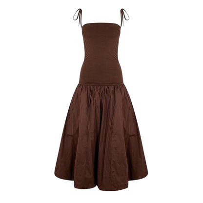 Chocolate - Front - AmyLynn Womens-Ladies Alexa Midi Dress