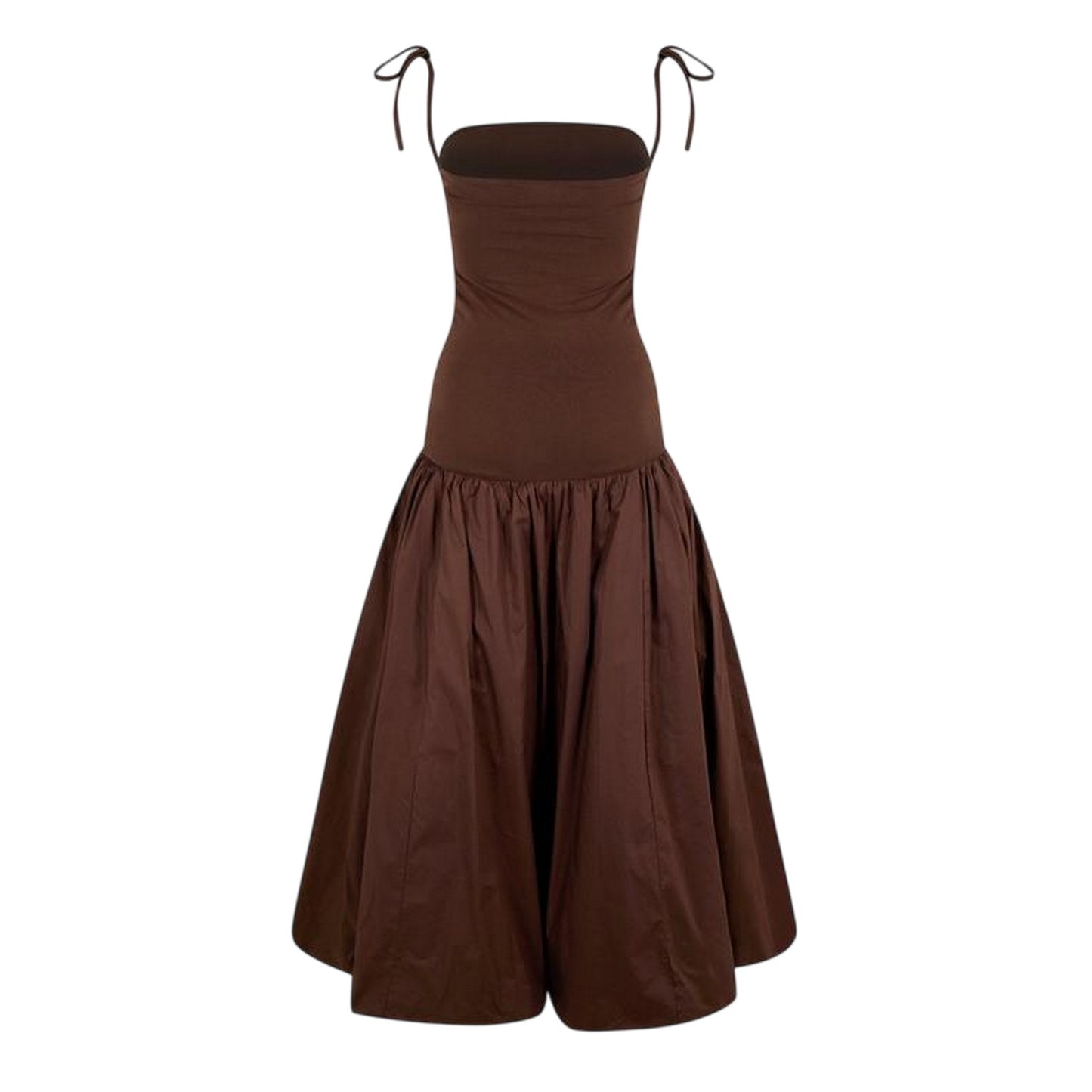 Chocolate - Back - AmyLynn Womens-Ladies Alexa Midi Dress