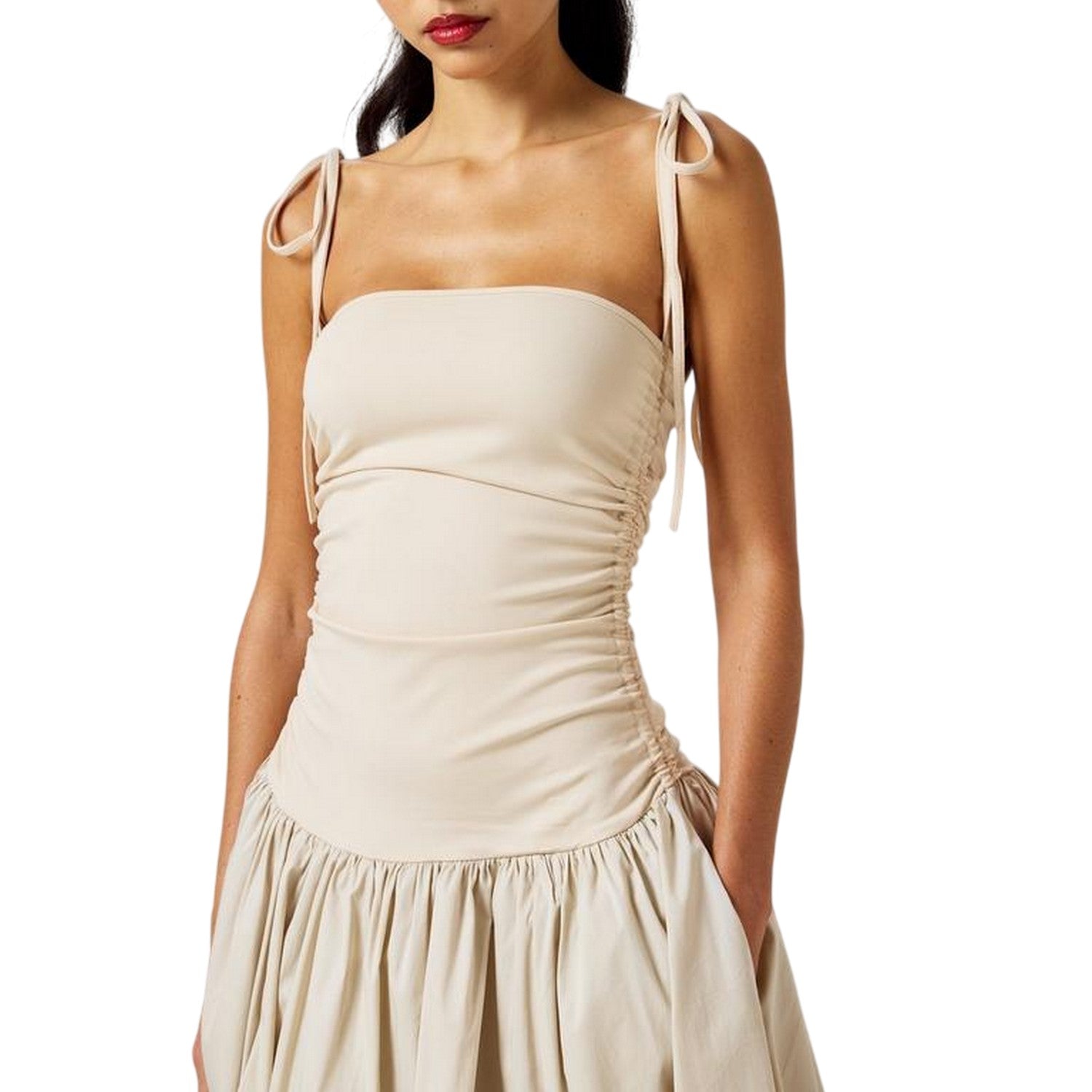 Milk - Side - AmyLynn Womens-Ladies Alexa Midi Dress