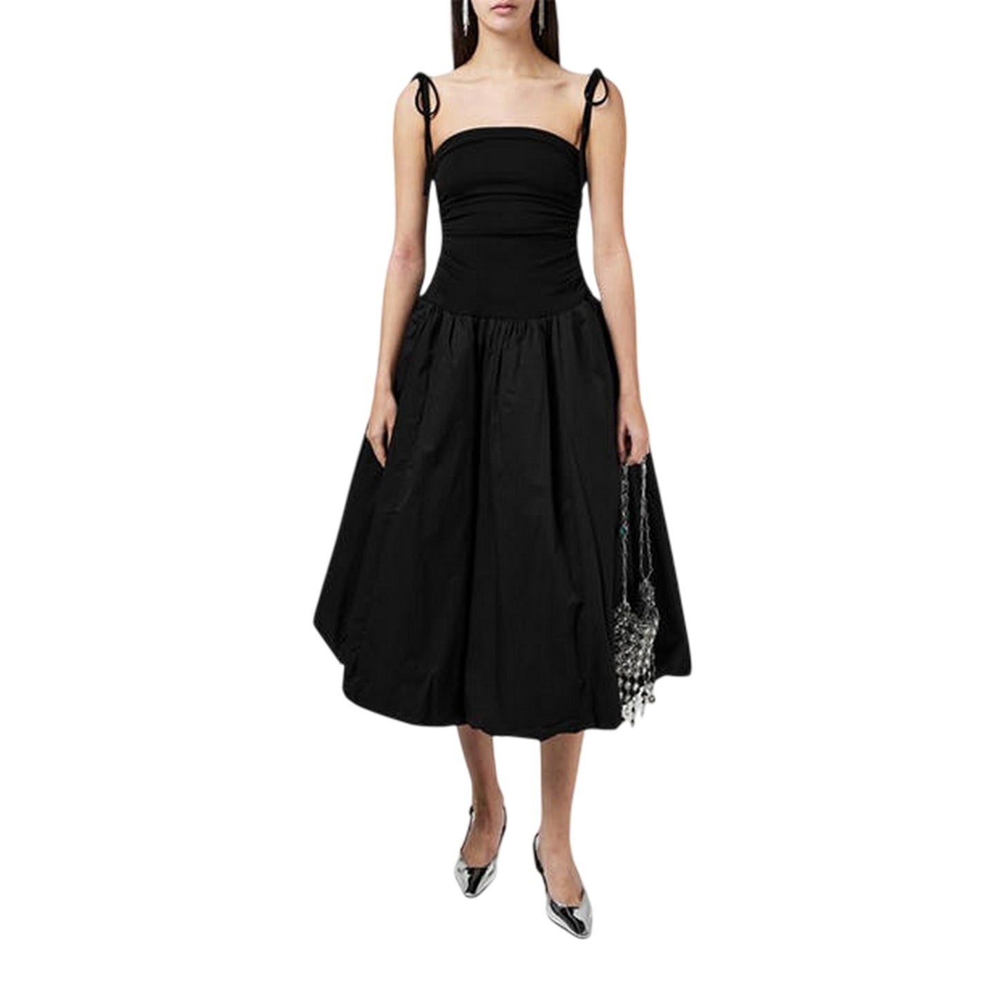 Black - Lifestyle - AmyLynn Womens-Ladies Alexa Midi Dress