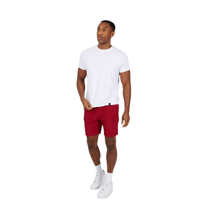 Burgundy - Lifestyle - Brave Soul Mens Cargo Shorts