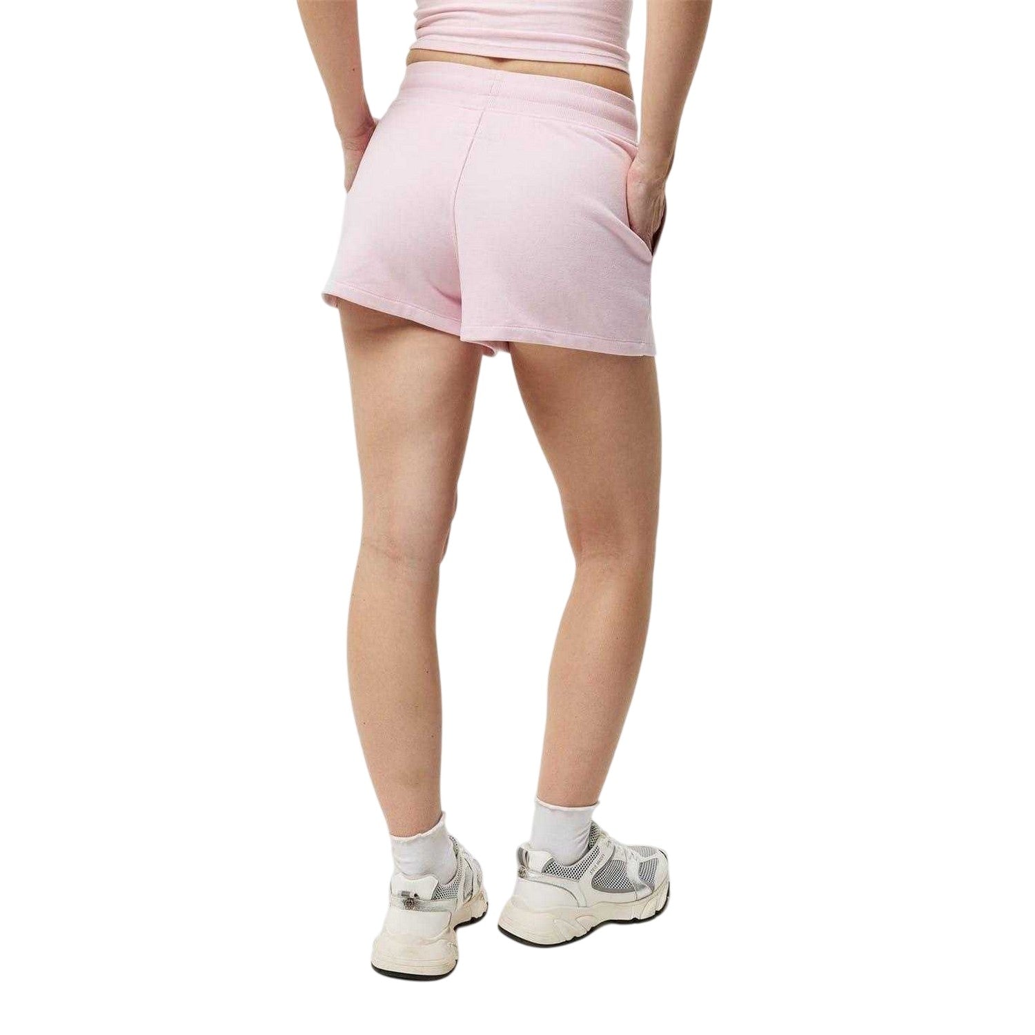 Pink - Back - Jack Wills Womens-Ladies Loopback Sweat Shorts