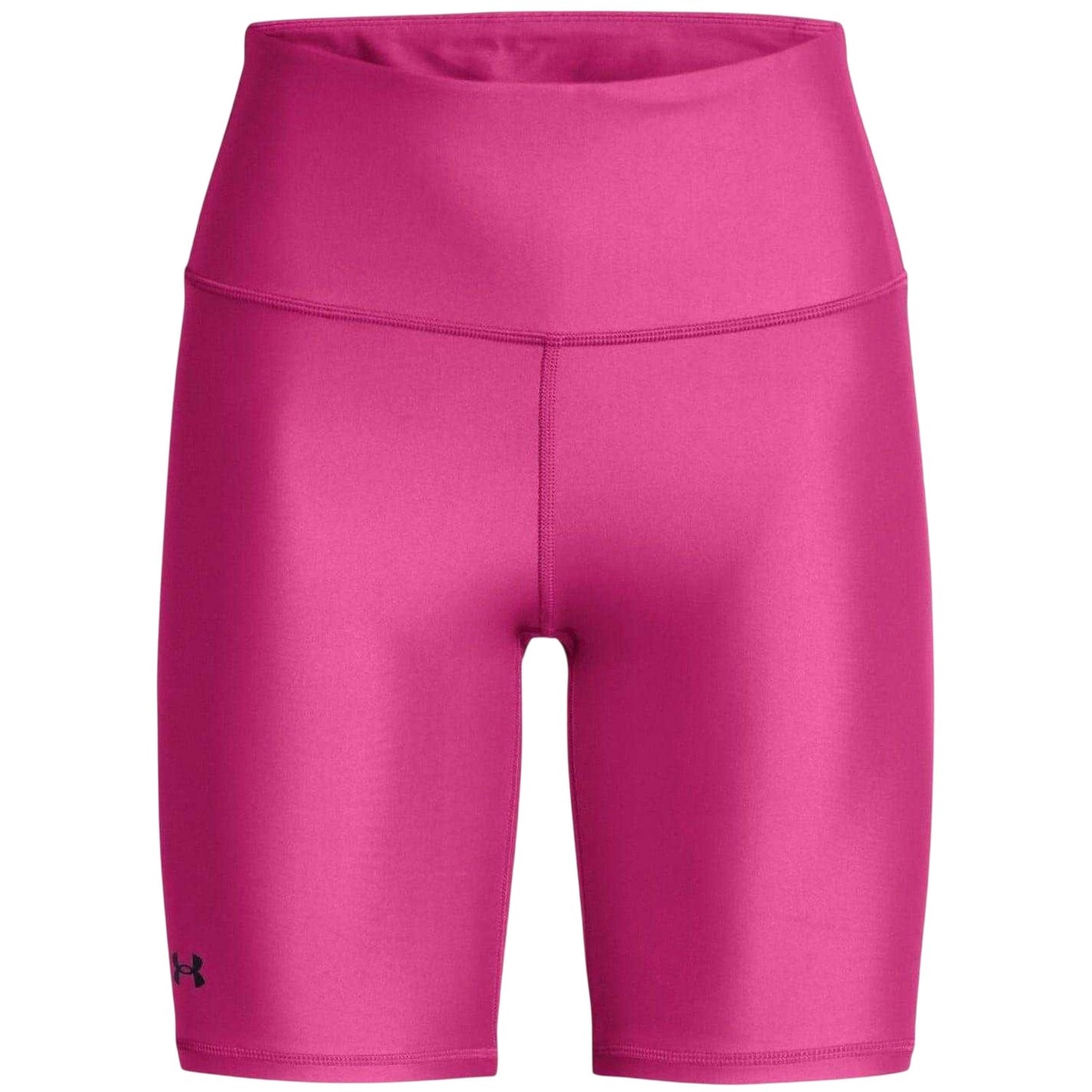 Pink - Front - Under Armour Womens-Ladies Compression Cycling Shorts
