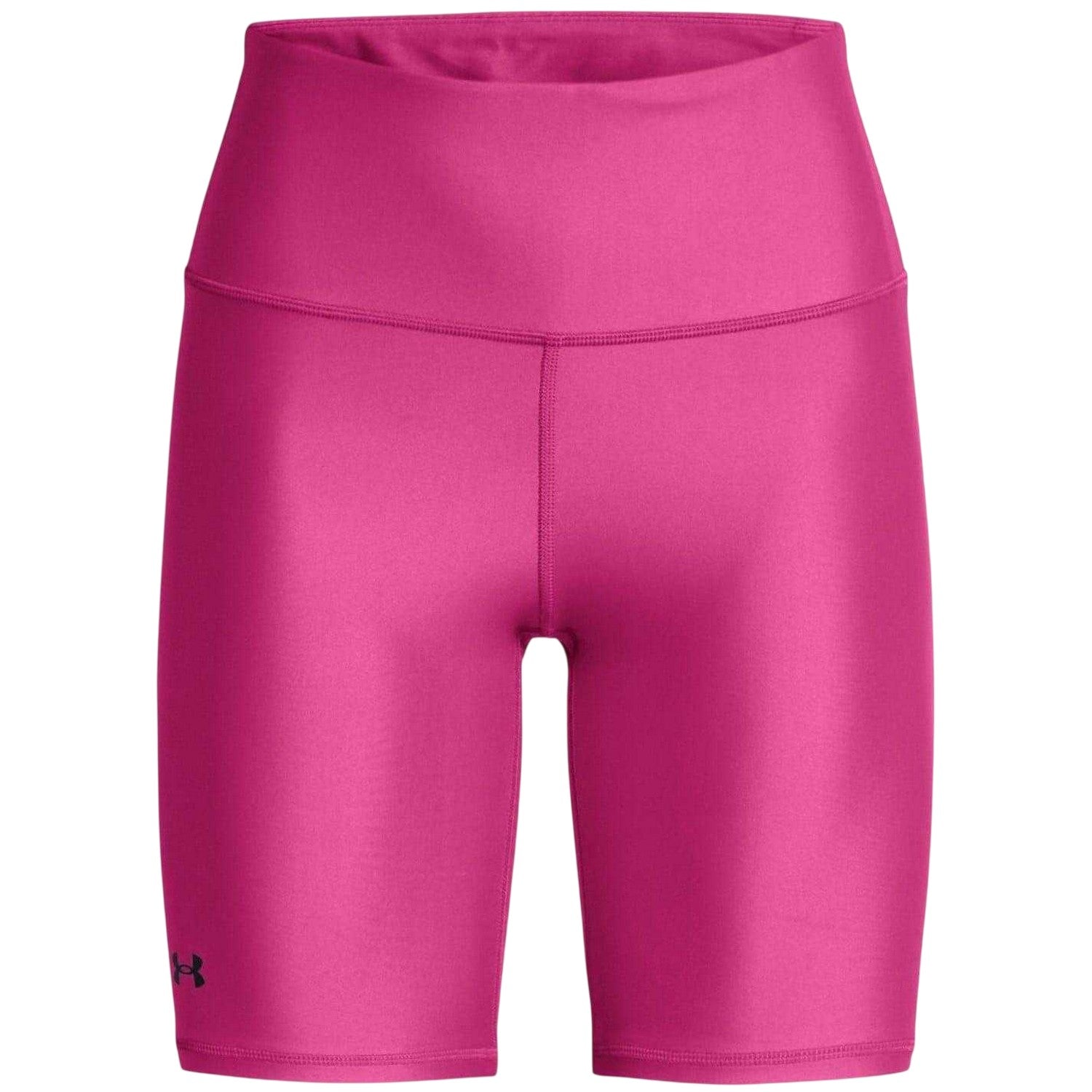 Pink - Front - Under Armour Womens-Ladies Compression Cycling Shorts