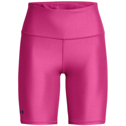 Pink - Front - Under Armour Womens-Ladies Compression Cycling Shorts
