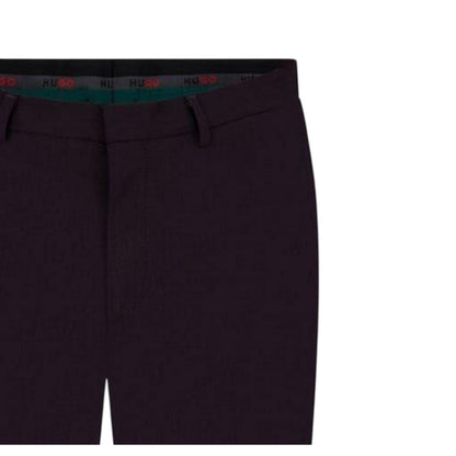 Purple - Side - Hugo Mens Regular Trousers
