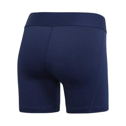 Navy Blue-White - Back - Adidas Womens-Ladies Techfit Volleyball Shorts