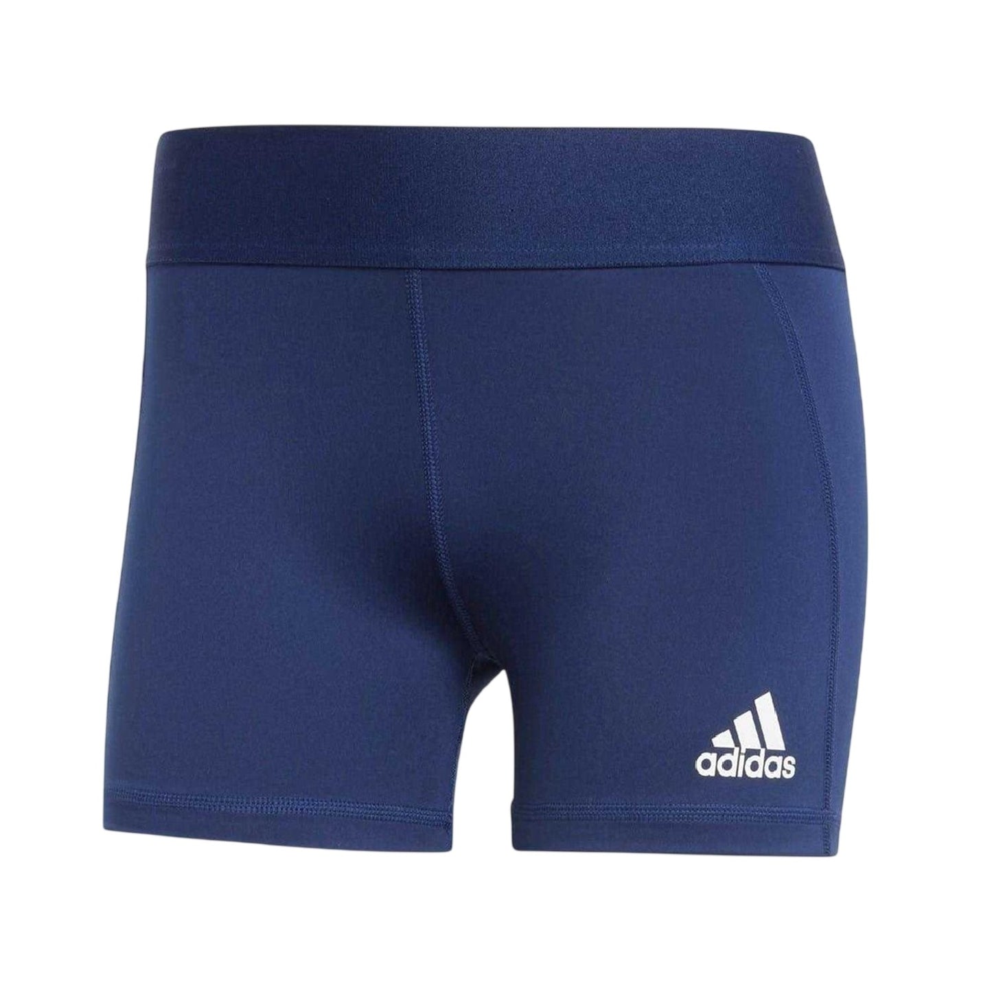 Navy Blue-White - Front - Adidas Womens-Ladies Techfit Volleyball Shorts