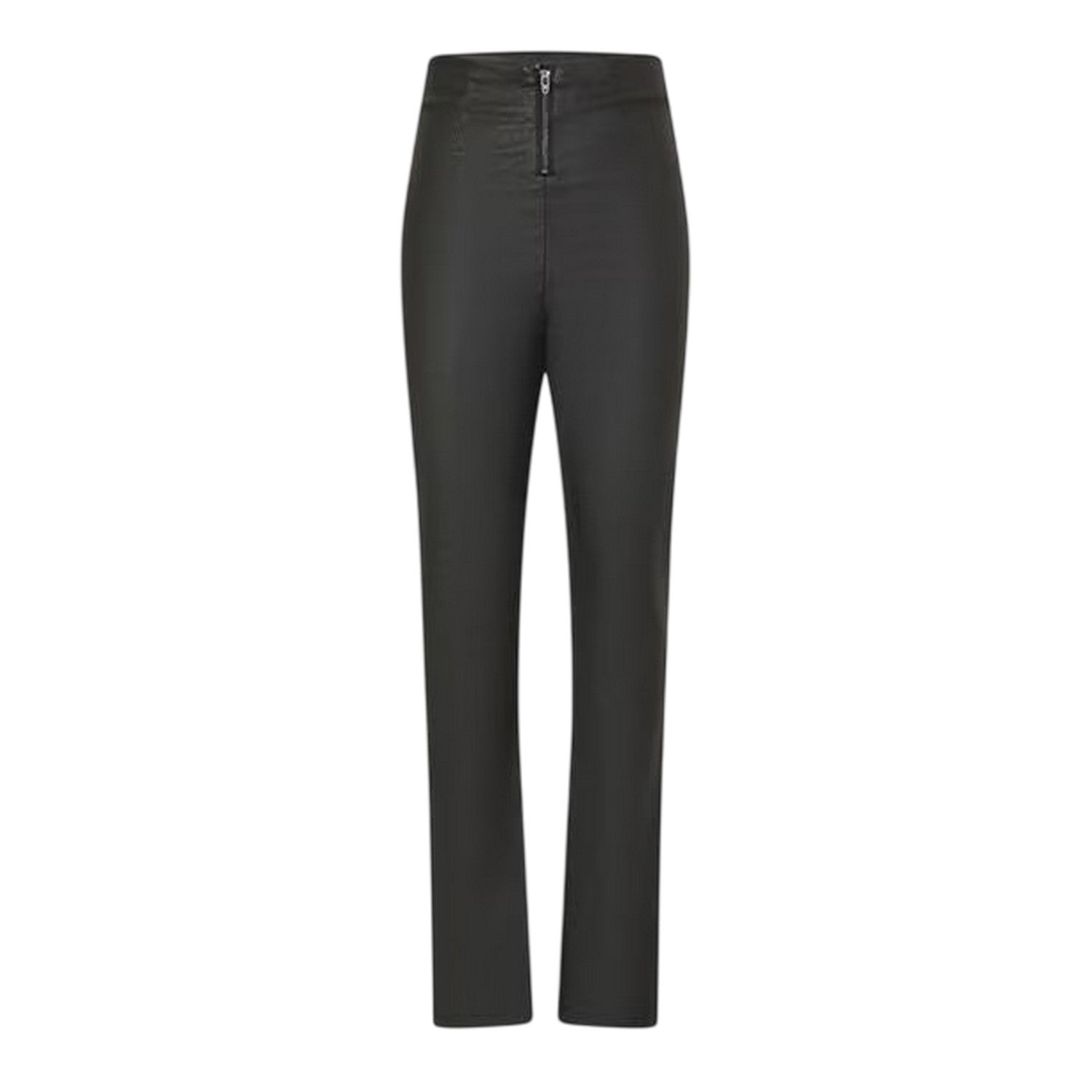 Black - Front - Vila Womens-Ladies Coated Trousers