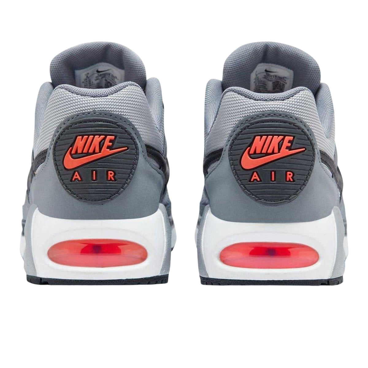Grey-Black-Red - Back - Nike Mens Air Max Leather Trainers