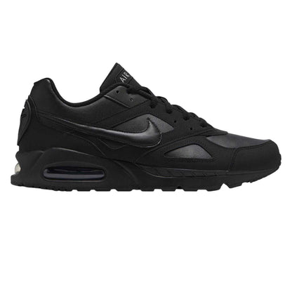 Triple Black - Front - Nike Mens Air Max Leather Trainers