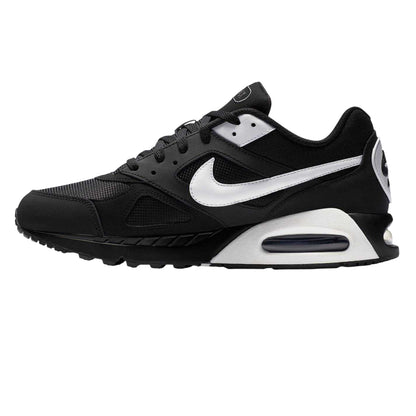 Black-White - Side - Nike Mens Air Max Leather Trainers