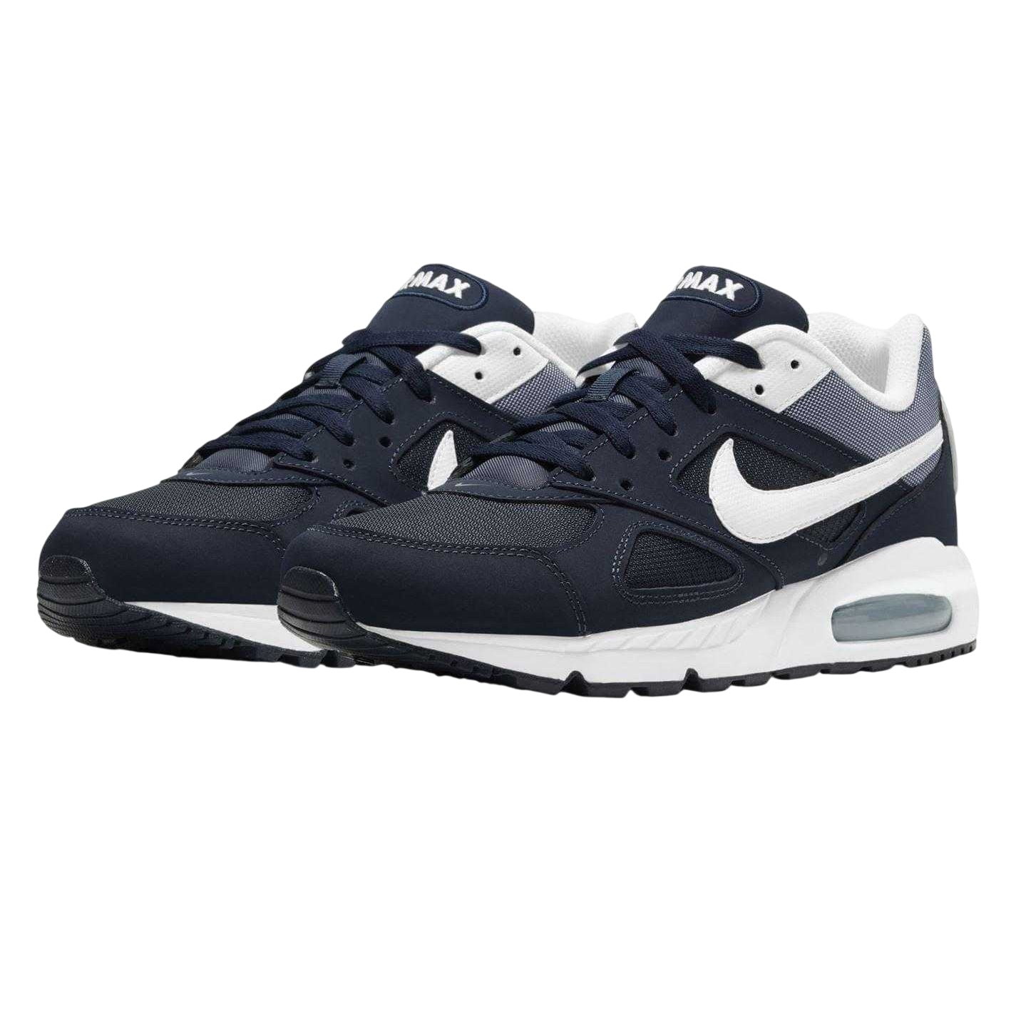 Navy-White - Lifestyle - Nike Mens Air Max Leather Trainers