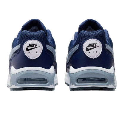 Navy-Grey - Back - Nike Boys Air Max Leather Trainers