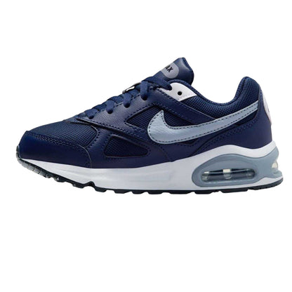 Navy-Grey - Side - Nike Boys Air Max Leather Trainers