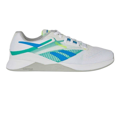 White-Green - Front - Reebok Womens-Ladies Nano X4 Shoes