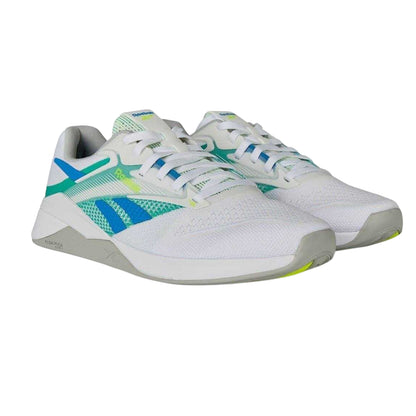 White-Green - Lifestyle - Reebok Womens-Ladies Nano X4 Shoes