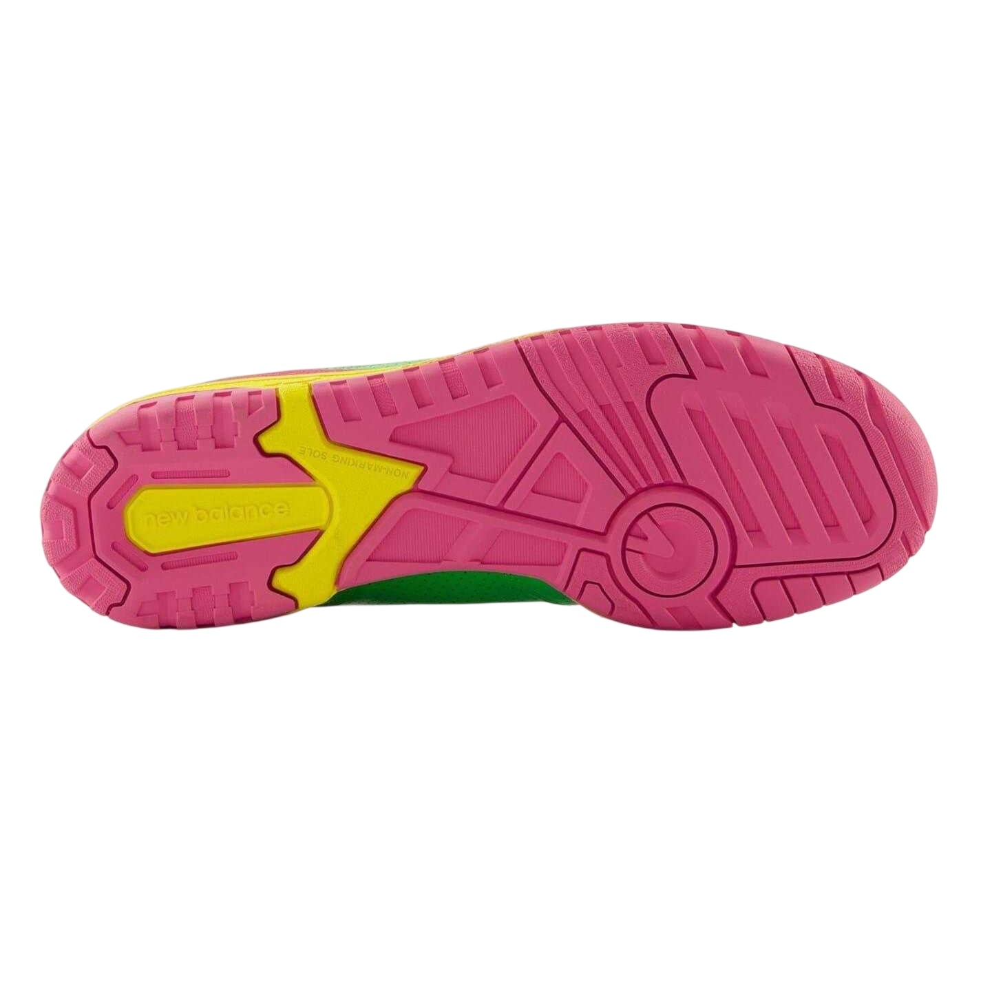 Green-Pink-Yellow - Back - New Balance Womens-Ladies 550 Neon Leather Trainers