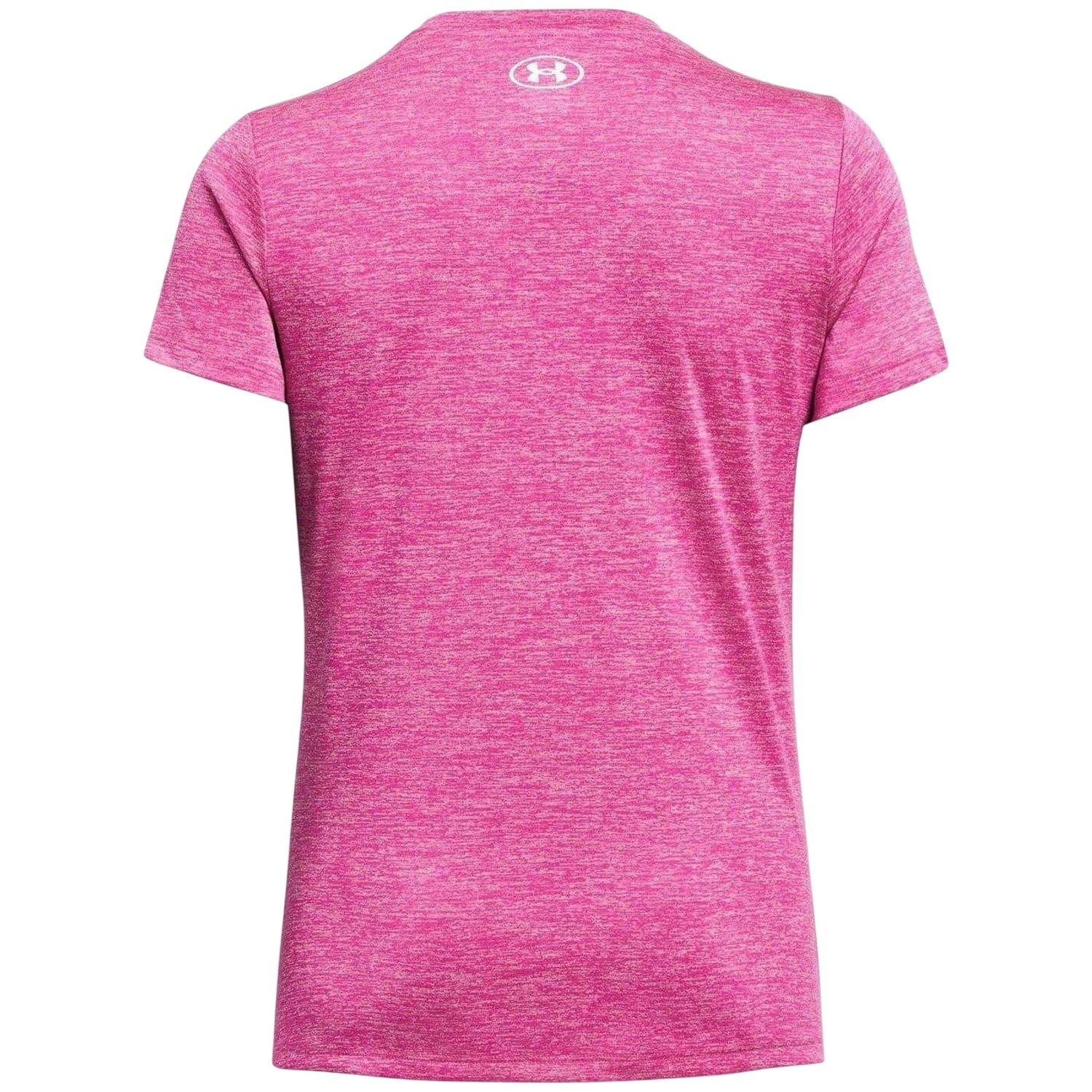 Hot Pink - Back - Under Armour Womens-Ladies Twist V Neck Loose Fit T-Shirt