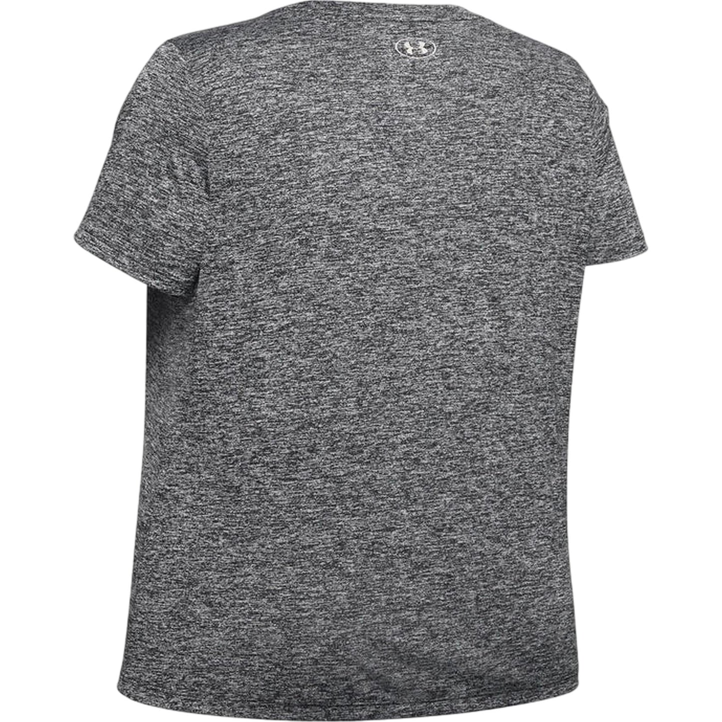 Black - Back - Under Armour Womens-Ladies Twist V Neck Loose Fit T-Shirt