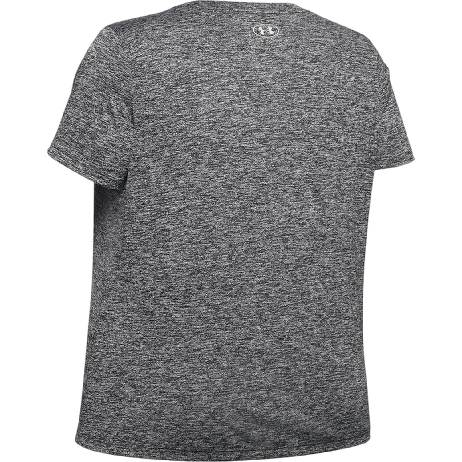 Black - Back - Under Armour Womens-Ladies Twist V Neck Loose Fit T-Shirt