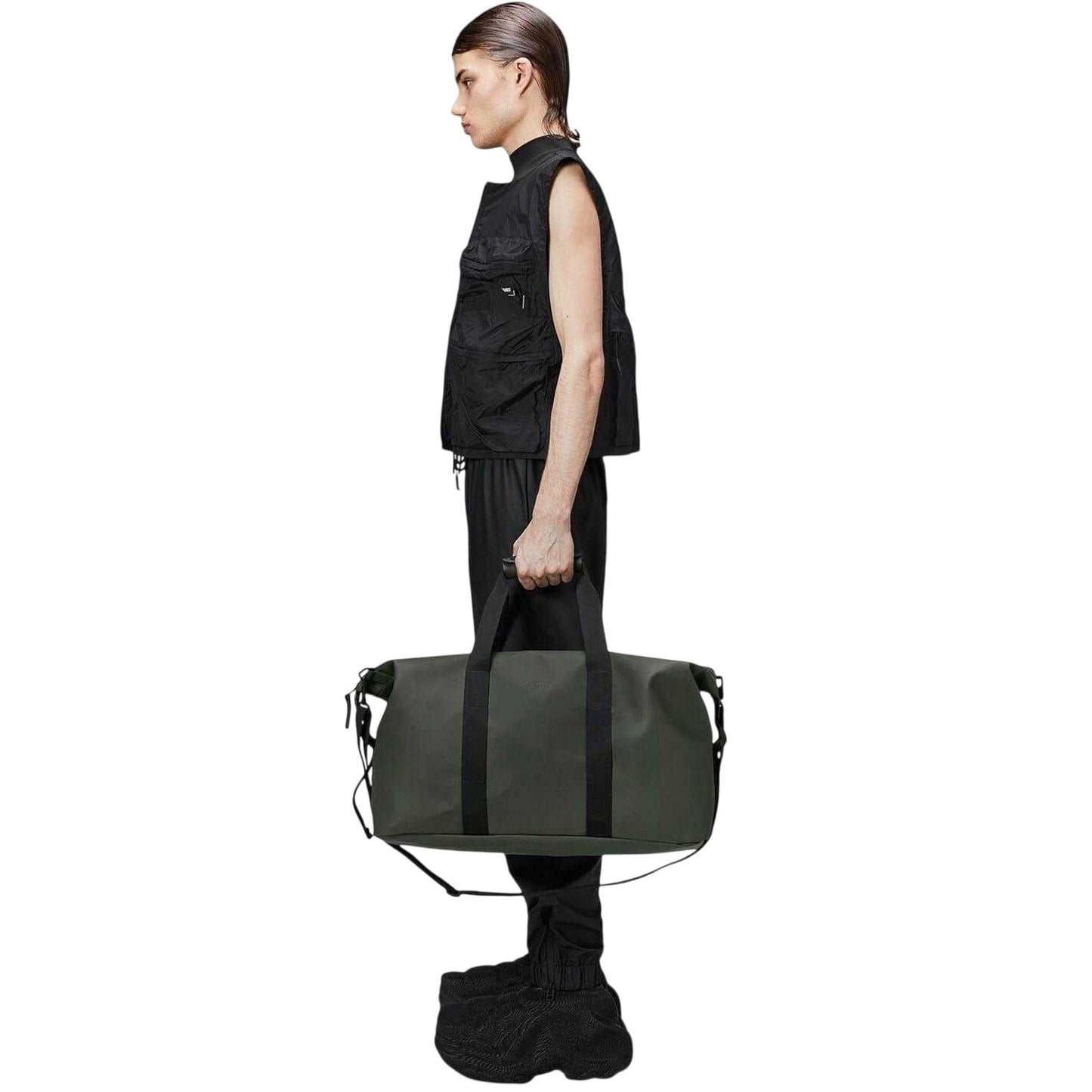 Green - Side - Rains Hilo Travel Weekend Bag
