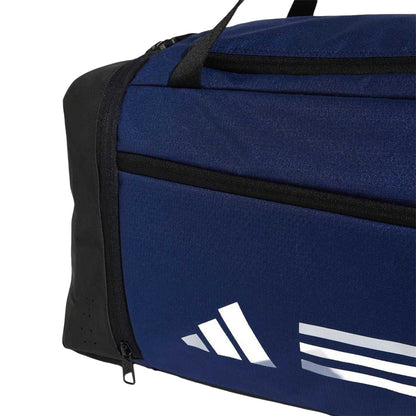 Navy-White - Side - Adidas Unisex Adult Essentials Duffle Bag