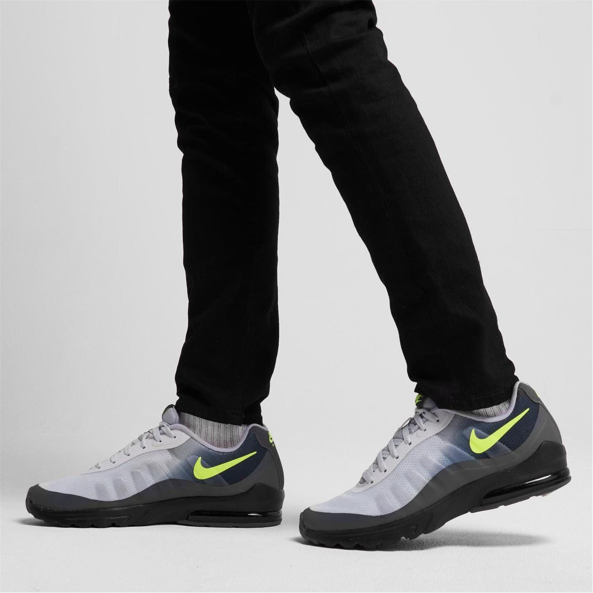 Black-Volt-Grey - Back - Nike Mens Air Max Trainers