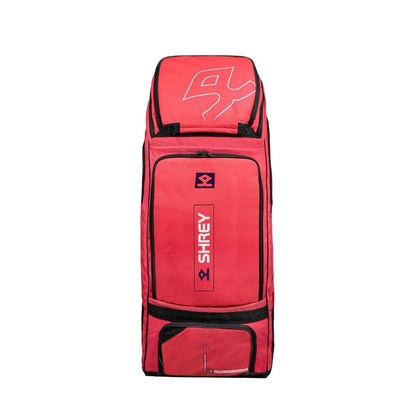 Red - Front - Shrey Cricket 80L Wheelie Duffle Bag