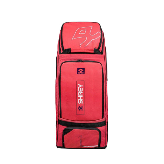 Red - Front - Shrey Cricket 80L Wheelie Duffle Bag