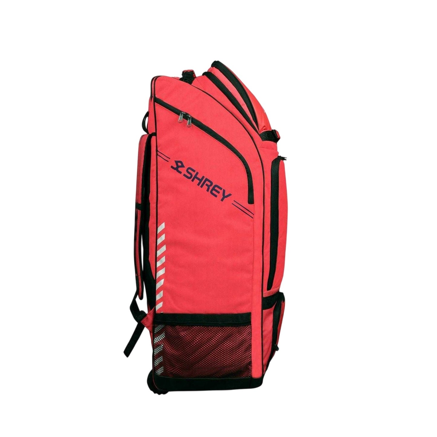 Red - Side - Shrey Cricket 80L Wheelie Duffle Bag