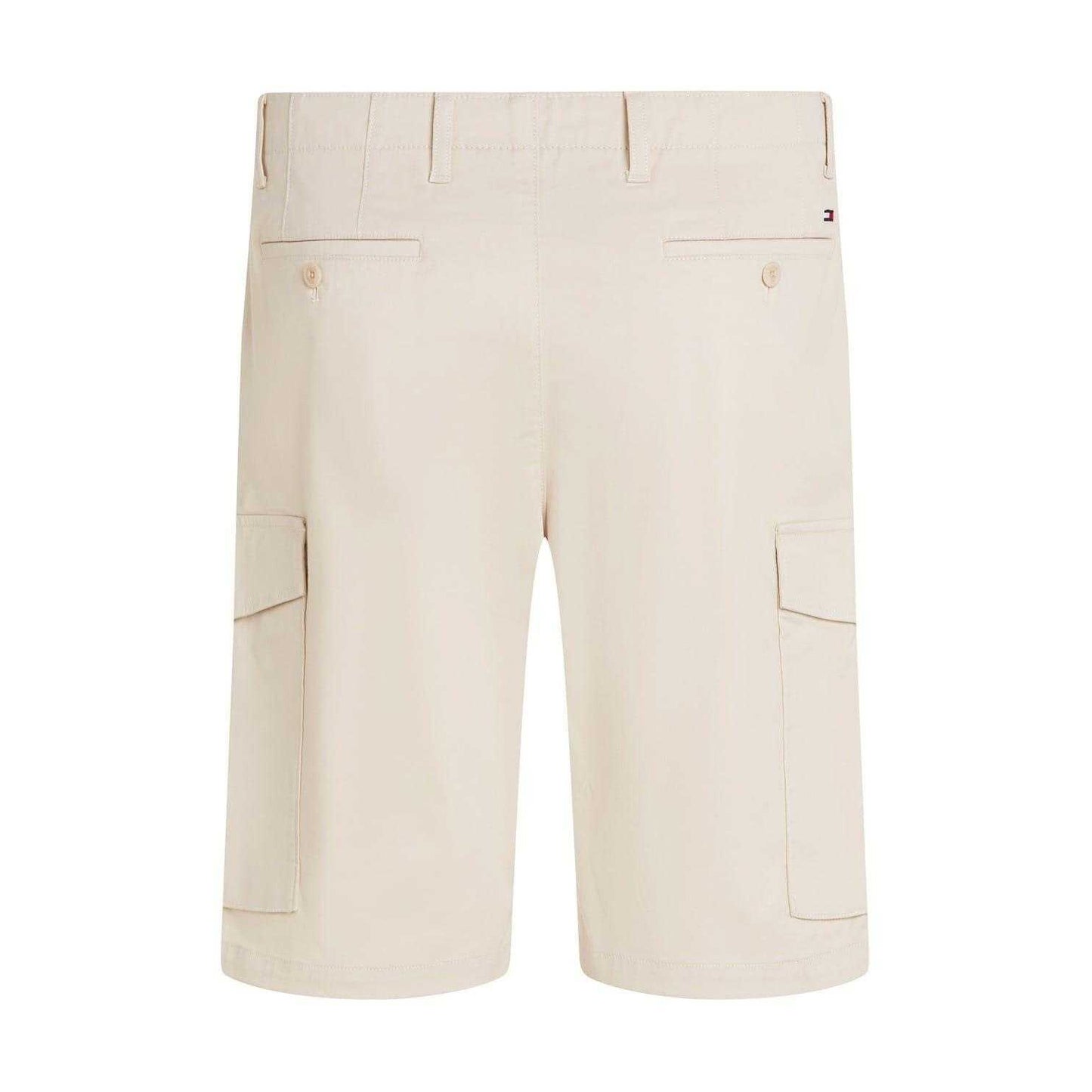 Beige - Back - Tommy Hilfiger Mens 1985 Cargo Shorts