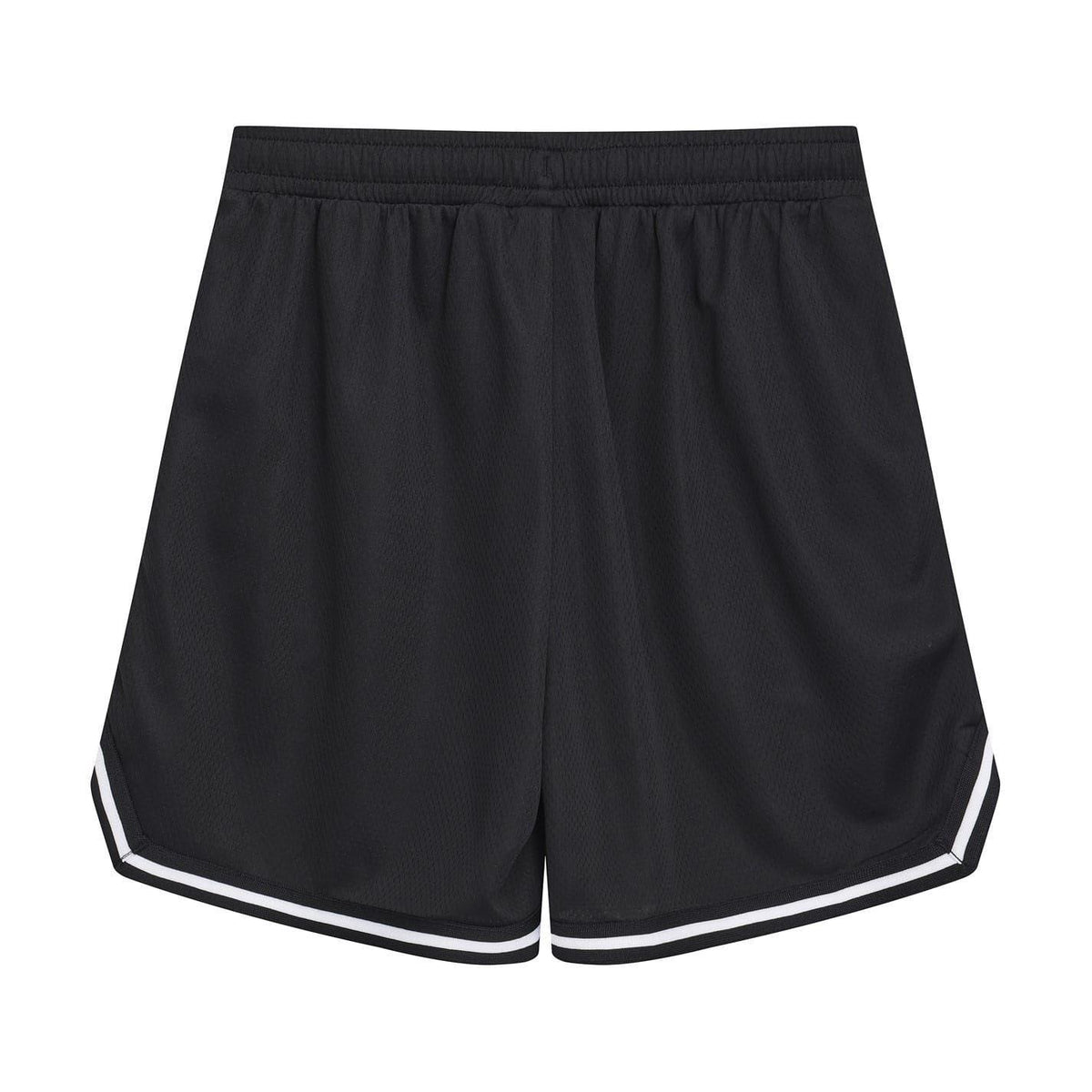 Black-White - Back - Everlast Childrens-Kids BB100 Mesh Basketball Shorts
