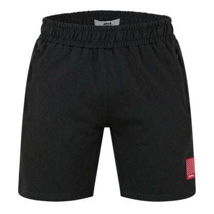 Black - Side - DFND London Mens Defend T-Shirt & Shorts Set