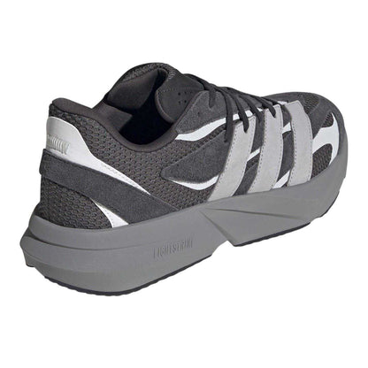 Carbon Black-Grey-White - Back - Adidas Mens Lightblaze Trainers