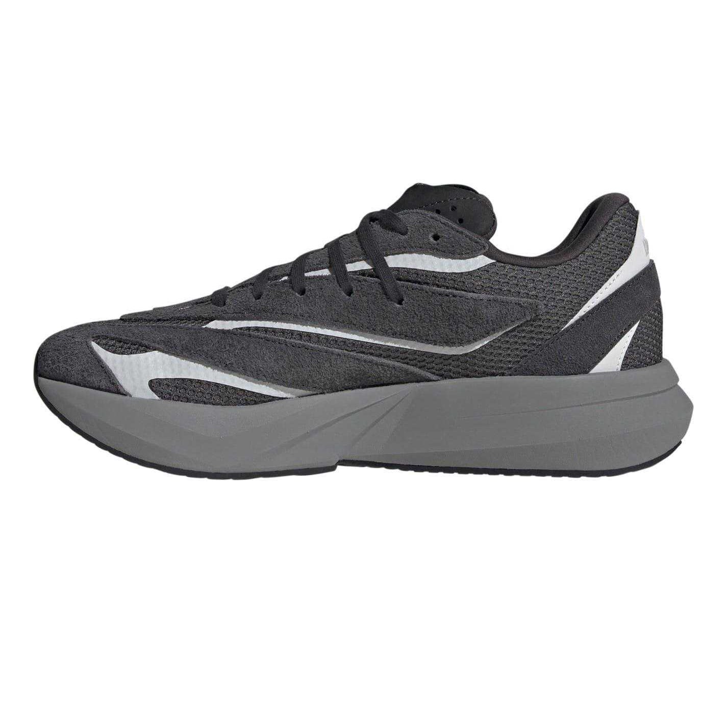 Carbon Black-Grey-White - Side - Adidas Mens Lightblaze Trainers