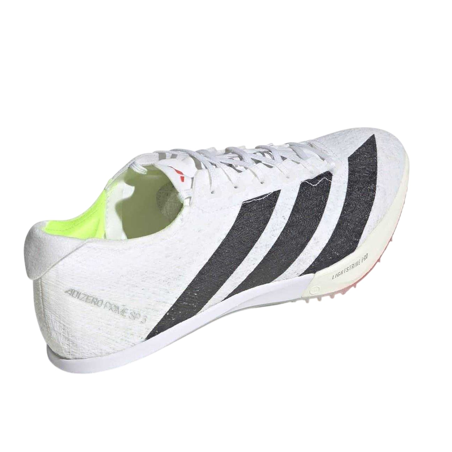White-Core Black - Back - Adidas Mens Adizero 3 Stripes Athletic Shoe Spikes