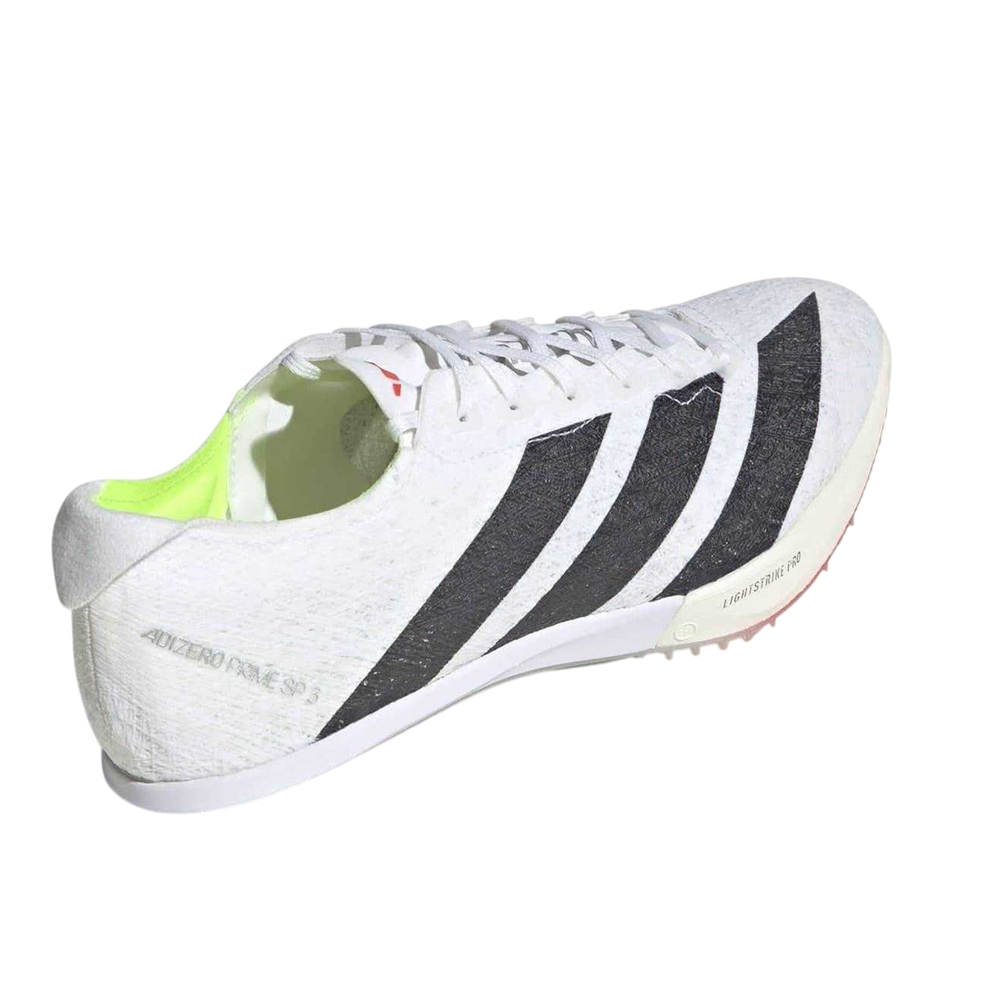 White-Core Black - Back - Adidas Mens Adizero 3 Stripes Athletic Shoe Spikes