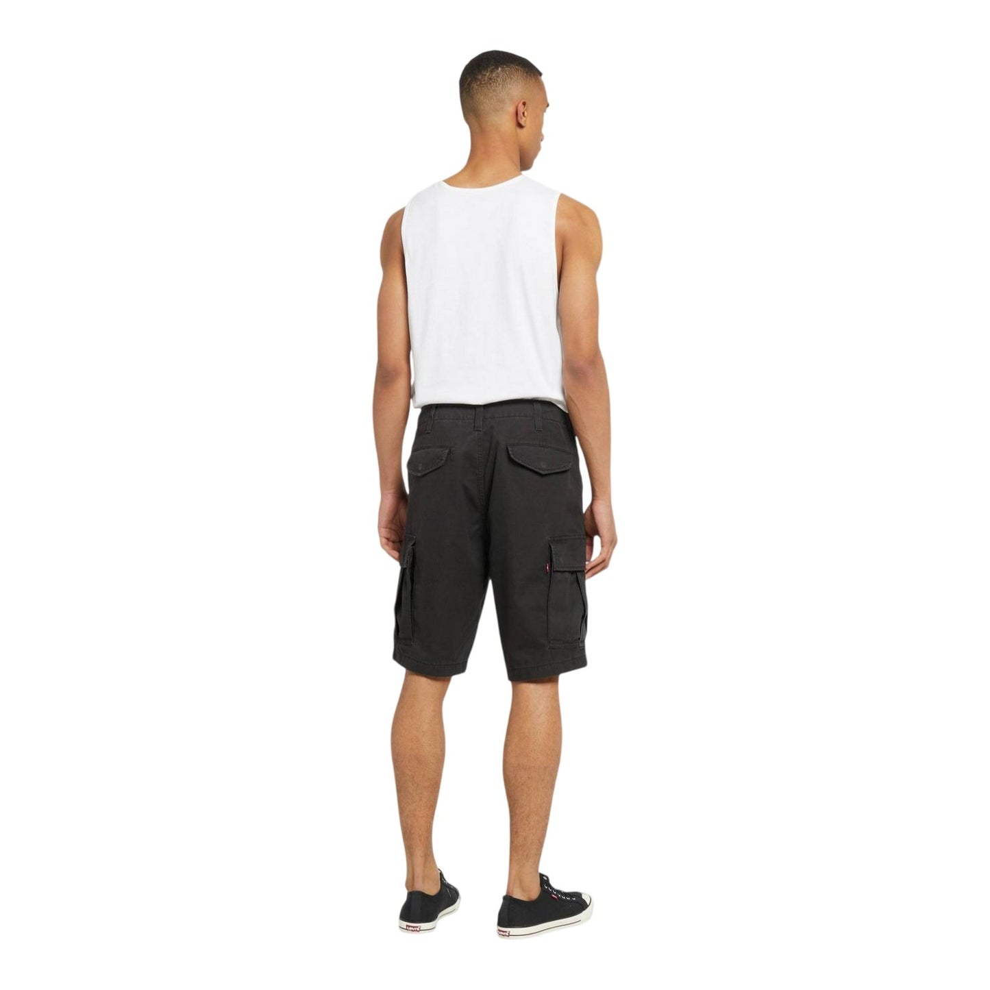 Olive Night - Front - Levis Mens Carrier Meteorite Cargo Shorts