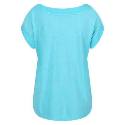 Seascape - Back - Regatta Womens-Ladies Striped Boat Neck Short-Sleeved T-Shirt