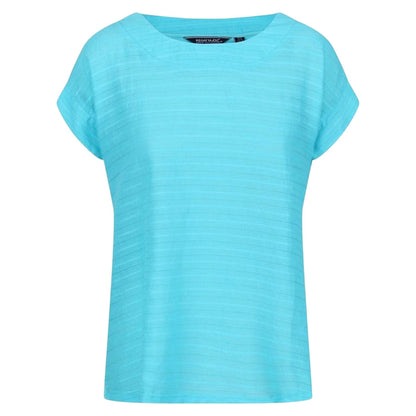 Seascape - Front - Regatta Womens-Ladies Striped Boat Neck Short-Sleeved T-Shirt