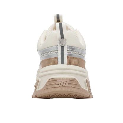 Cream - Back - Steve Madden Womens-Ladies Chunky Flat Trainers