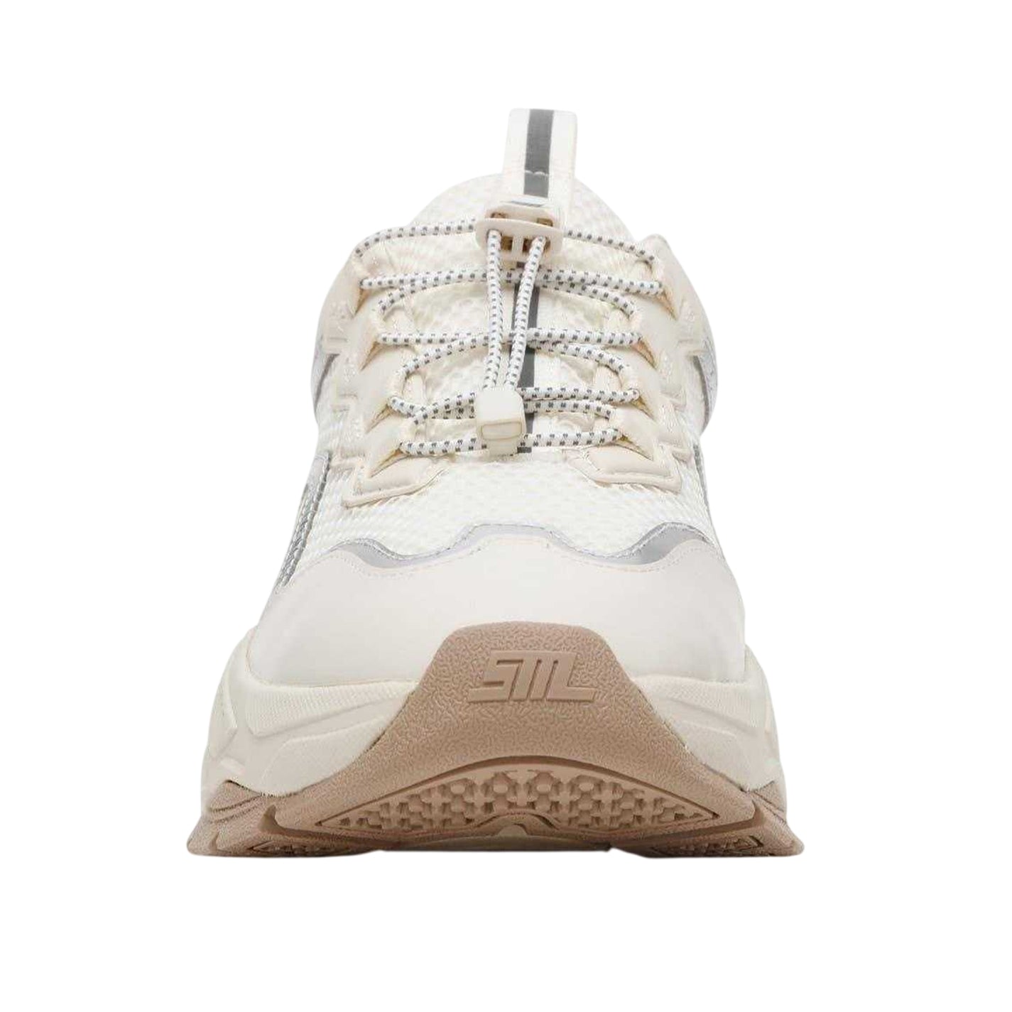 Cream - Pack Shot - Steve Madden Womens-Ladies Chunky Flat Trainers