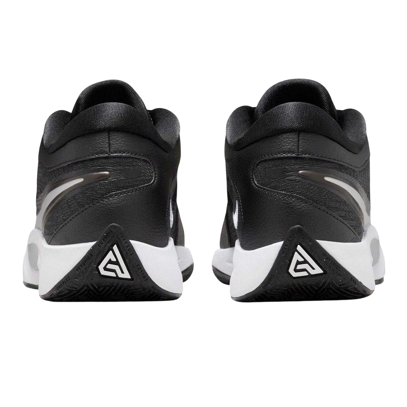 Black-Silver - Back - Nike Mens Giannis Freak 6 Swoosh Basketball Shoes