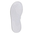 White-Pink - Side - Adidas Childrens-Kids Court Trainers