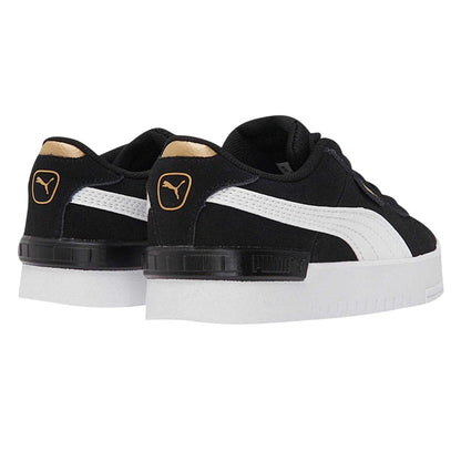 Black-White - Back - Puma Girls Jada Suede Trainers