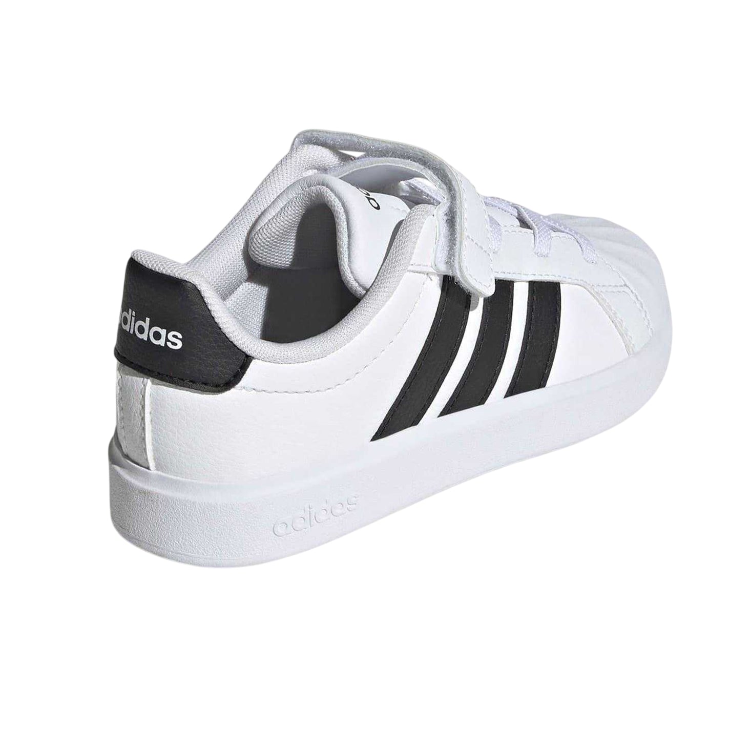 White-Black - Back - Adidas Childrens-Kids Street Trainers