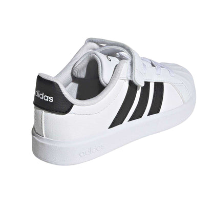 White-Black - Back - Adidas Childrens-Kids Street Trainers